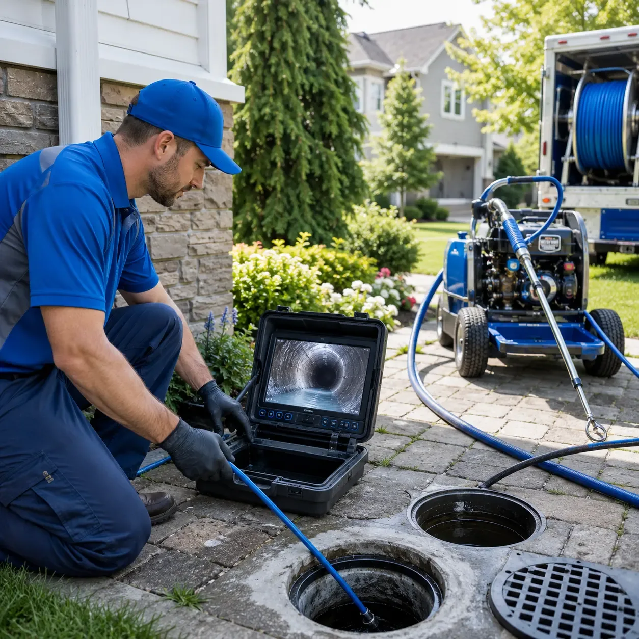Outdoor drain cleaning professionals serving Fontana, WI